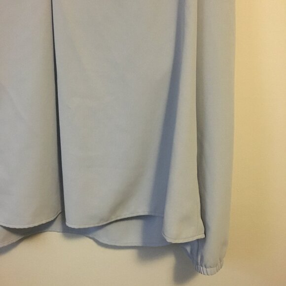 Bar III Pleated Poet Sleeve Blouse - Picture 5 of 16